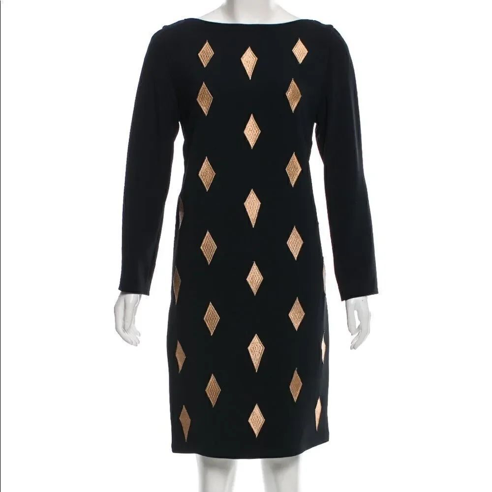💛 Black and gold Osman dress - Theta! Kites! Diamonds!